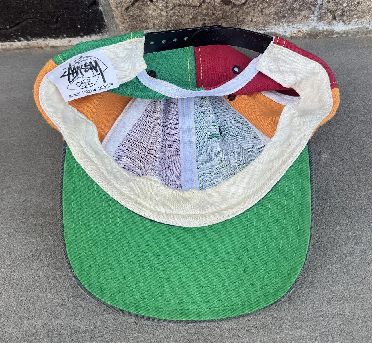 Vintage Stussy Drum Pinwheel Hat — RootsBK